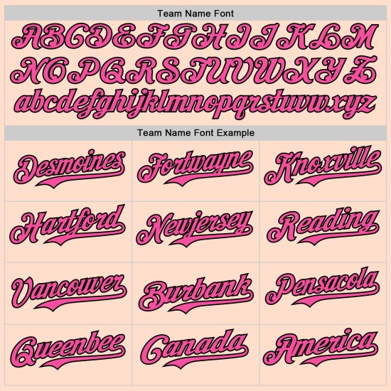 Baseball Ambartive Roze Jersey 3D Zwart Abstract Vlinder Authentiek Aangepast Baseball Ambartive Roze Jersey 3D Zwart Abstract Vlinder Authentiek Aangepast
