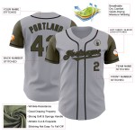 Olijfzwart Twee Custom Gray Jersey Tone Baseball Authentic Olijfzwart Twee Custom Gray Jersey Tone Baseball Authentic