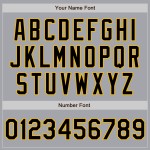 Grijs Twee Custom Zwart-Goud Baseball Jersey Tone Authentic Grijs Twee Custom Zwart-Goud Baseball Jersey Tone Authentic