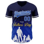 Vaders Donderblauw-Wit 3D Ontwerp Aangepast Familie Marineblauw Liefde Honkbal Dag Patroon Authentieke Fade Jersey Vaders Donderblauw-Wit 3D Ontwerp Aangepast Familie Marineblauw Liefde Honkbal Dag Patroon Authentieke Fade Jersey