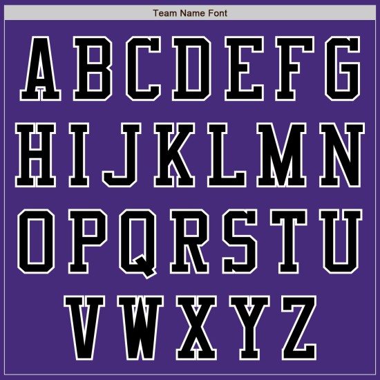 Jersey Custom Baseball Zwart-Wit Paars Authentiek Jersey Custom Baseball Zwart-Wit Paars Authentiek