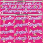 Ontwerp Medium Hot Jersey Cola Baseball Authentiek Patroon Pizza Donut Eten Paars-Wit Roze 3D Foodie Aangepast Snel Ontwerp Medium Hot Jersey Cola Baseball Authentiek Patroon Pizza Donut Eten Paars-Wit Roze 3D Foodie Aangepast Snel