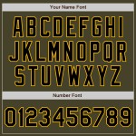 Baseball Salute Olijf Zwart-Goud Toon Jersey Service Authentiek Aan Twee Aangepaste Baseball Salute Olijf Zwart-Goud Toon Jersey Service Authentiek Aan Twee Aangepaste