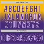Mode Honkbal Authentieke Jersey Aangepast Goud Paars-Wit Vervaagd Mode Honkbal Authentieke Jersey Aangepast Goud Paars-Wit Vervaagd