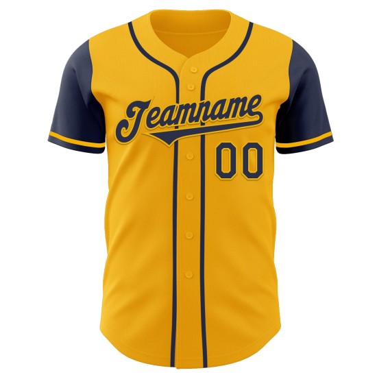Tone Navy Custom Two Baseball Gold Authentic Jersey Tone Navy Custom Two Baseball Gold Authentic Jersey