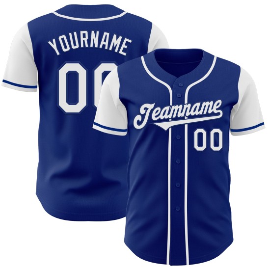 Baseball White Custom Two Jersey Authentieke Koninklijke Toon Baseball White Custom Two Jersey Authentieke Koninklijke Toon