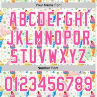 IJs Wit Jersey Cream 3D Patroon Eten Honkbal Dessert Roze Foodie Authentiek Aangepast Ontwerp IJs Wit Jersey Cream 3D Patroon Eten Honkbal Dessert Roze Foodie Authentiek Aangepast Ontwerp