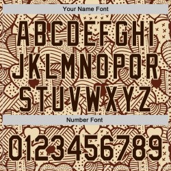 Hart Snack Chocolade Ontwerp 3D Jersey Patroon Foodie Food Authentieke Aangepaste Bruine Crème Honkbal Hart Snack Chocolade Ontwerp 3D Jersey Patroon Foodie Food Authentieke Aangepaste Bruine Crème Honkbal