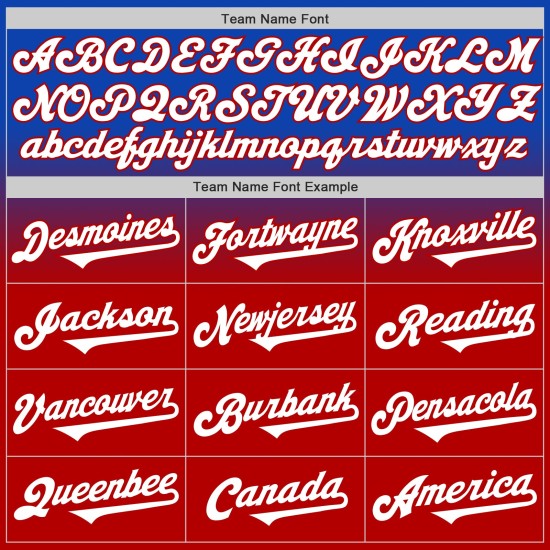 Fade Thunder Baseball Authentic Custom Fashion Jersey Wit-Rood Blauw Fade Thunder Baseball Authentic Custom Fashion Jersey Wit-Rood Blauw