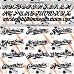 Aangepast Doodle Zwart Honkbalbalspel Wit Authentiek 3D Patroon Comic Jersey Ontwerp Aangepast Doodle Zwart Honkbalbalspel Wit Authentiek 3D Patroon Comic Jersey Ontwerp