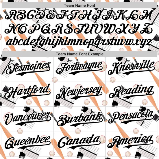 Aangepast Doodle Zwart Honkbalbalspel Wit Authentiek 3D Patroon Comic Jersey Ontwerp Aangepast Doodle Zwart Honkbalbalspel Wit Authentiek 3D Patroon Comic Jersey Ontwerp