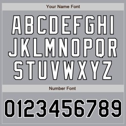 Tone Jersey Zwart-Wit Authentieke Twee Grijze Baseball Custom