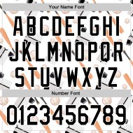 Aangepast Doodle Zwart Honkbalbalspel Wit Authentiek 3D Patroon Comic Jersey Ontwerp Aangepast Doodle Zwart Honkbalbalspel Wit Authentiek 3D Patroon Comic Jersey Ontwerp