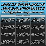 Baseball Fade Authentiek Blauw Custom Fashion Sky Zwart-Wit Jersey Baseball Fade Authentiek Blauw Custom Fashion Sky Zwart-Wit Jersey