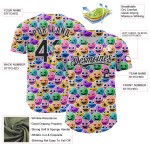 Cartoon gezicht aangepast ontwerp grappig emoji shirt patroon wit honkbal authentiek 3D zwart Cartoon gezicht aangepast ontwerp grappig emoji shirt patroon wit honkbal authentiek 3D zwart