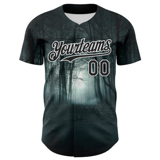 Jersey Zwarte Schedel 3D Authentieke Aangepaste Honkbal Spookachtig Wit Jersey Zwarte Schedel 3D Authentieke Aangepaste Honkbal Spookachtig Wit