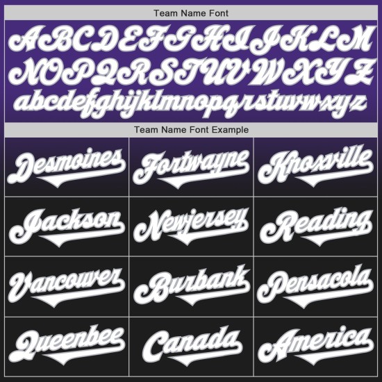 Zwart-grijs shirt met paarse mode, authentieke aangepaste fade-honkbal Zwart-grijs shirt met paarse mode, authentieke aangepaste fade-honkbal
