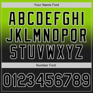 Mode Groen Custom Jersey Authentieke Baseball Fade Zwart-Wit Neon Mode Groen Custom Jersey Authentieke Baseball Fade Zwart-Wit Neon