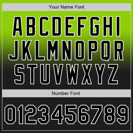 Mode Groen Custom Jersey Authentieke Baseball Fade Zwart-Wit Neon Mode Groen Custom Jersey Authentieke Baseball Fade Zwart-Wit Neon