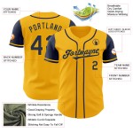 Tone Navy Custom Two Baseball Gold Authentic Jersey Tone Navy Custom Two Baseball Gold Authentic Jersey
