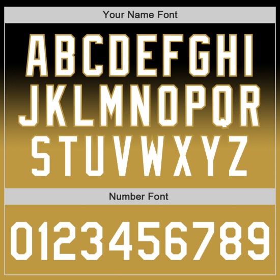 Honkbal Wit-Oud Jersey Goud Zwart Authentieke Aangepaste Mode Fade Honkbal Wit-Oud Jersey Goud Zwart Authentieke Aangepaste Mode Fade
