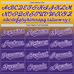 Mode Honkbal Authentieke Jersey Aangepast Goud Paars-Wit Vervaagd Mode Honkbal Authentieke Jersey Aangepast Goud Paars-Wit Vervaagd