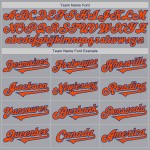 Oranje-koninklijk honkbalshirt op maat, authentiek, tweekleurig Oranje-koninklijk honkbalshirt op maat, authentiek, tweekleurig
