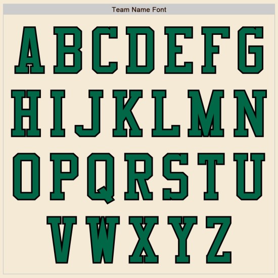Baseball Kelly Custom Jersey Groen-Zwart Authentieke Crème Baseball Kelly Custom Jersey Groen-Zwart Authentieke Crème