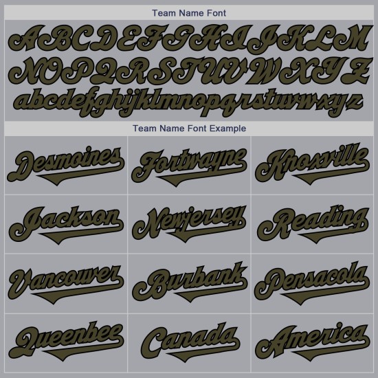 Olijfzwart Twee Custom Gray Jersey Tone Baseball Authentic Olijfzwart Twee Custom Gray Jersey Tone Baseball Authentic