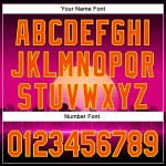 Aangepaste Rave oranje-lichtgele psychedelische patroon muziek futuristische trui authentiek paars ontwerp 3D honkbal