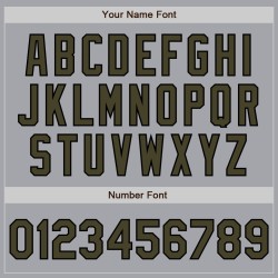 Olijfzwart Twee Custom Gray Jersey Tone Baseball Authentic