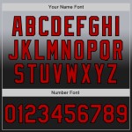 Baseball Gray Jersey Fade Authentieke Custom Rood-Zwarte Mode Baseball Gray Jersey Fade Authentieke Custom Rood-Zwarte Mode