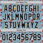 Cartoonpatroon Authentiek Aangepast Sky Baseball Ontwerp 3D Zwart-Wit Grappig Emoji Jersey Blauw Cartoonpatroon Authentiek Aangepast Sky Baseball Ontwerp 3D Zwart-Wit Grappig Emoji Jersey Blauw