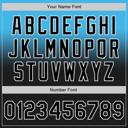 Baseball Fade Authentiek Blauw Custom Fashion Sky Zwart-Wit Jersey