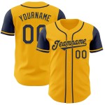 Tone Navy Custom Two Baseball Gold Authentic Jersey Tone Navy Custom Two Baseball Gold Authentic Jersey