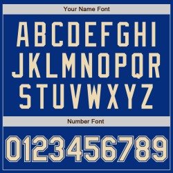 Baseball Royal Cream Custom Authentic Jersey