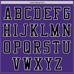 Jersey Custom Baseball Zwart-Wit Paars Authentiek Jersey Custom Baseball Zwart-Wit Paars Authentiek