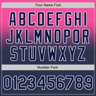 Fade Baseball Authentic Roze Mode Marineblauw-Wit Aangepast Jersey Fade Baseball Authentic Roze Mode Marineblauw-Wit Aangepast Jersey