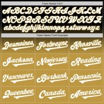 Honkbal Wit-Oud Jersey Goud Zwart Authentieke Aangepaste Mode Fade Honkbal Wit-Oud Jersey Goud Zwart Authentieke Aangepaste Mode Fade