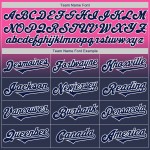 Fade Baseball Authentic Roze Mode Marineblauw-Wit Aangepast Jersey Fade Baseball Authentic Roze Mode Marineblauw-Wit Aangepast Jersey