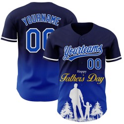 Vaders Donderblauw-Wit 3D Ontwerp Aangepast Familie Marineblauw Liefde Honkbal Dag Patroon Authentieke Fade Jersey Vaders Donderblauw-Wit 3D Ontwerp Aangepast Familie Marineblauw Liefde Honkbal Dag Patroon Authentieke Fade Jersey