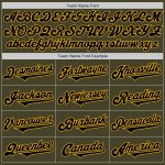 Baseball Salute Olijf Zwart-Goud Toon Jersey Service Authentiek Aan Twee Aangepaste Baseball Salute Olijf Zwart-Goud Toon Jersey Service Authentiek Aan Twee Aangepaste