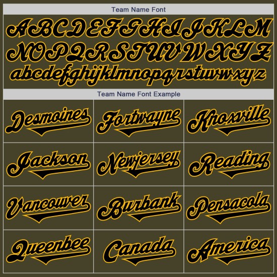 Baseball Salute Olijf Zwart-Goud Toon Jersey Service Authentiek Aan Twee Aangepaste Baseball Salute Olijf Zwart-Goud Toon Jersey Service Authentiek Aan Twee Aangepaste