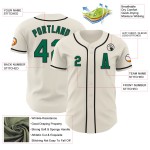 Baseball Kelly Custom Jersey Groen-Zwart Authentieke Crème Baseball Kelly Custom Jersey Groen-Zwart Authentieke Crème