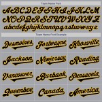 Grijs Twee Custom Zwart-Goud Baseball Jersey Tone Authentic Grijs Twee Custom Zwart-Goud Baseball Jersey Tone Authentic