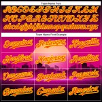 Aangepaste Rave oranje-lichtgele psychedelische patroon muziek futuristische trui authentiek paars ontwerp 3D honkbal