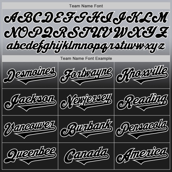Grijs Baseball Fade Fashion Custom Jersey Authentiek Zwart-Wit Grijs Baseball Fade Fashion Custom Jersey Authentiek Zwart-Wit