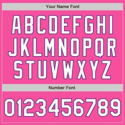 Twee Jersey Tone Roze Baseball Authentieke Wit-Paarse Custom