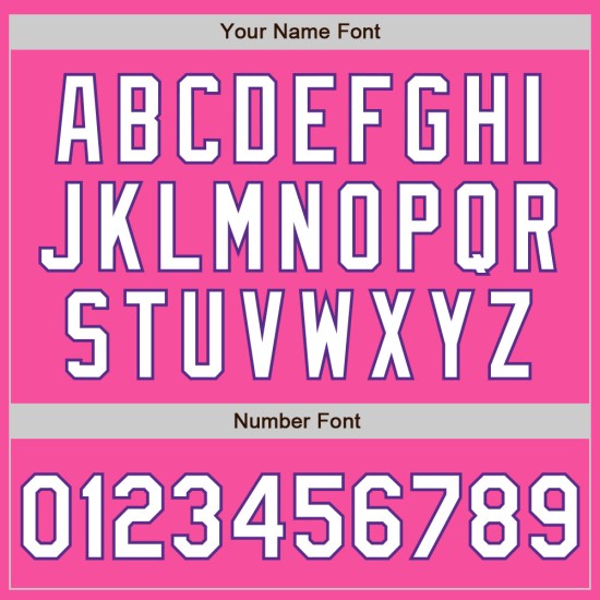 Twee Jersey Tone Roze Baseball Authentieke Wit-Paarse Custom Twee Jersey Tone Roze Baseball Authentieke Wit-Paarse Custom